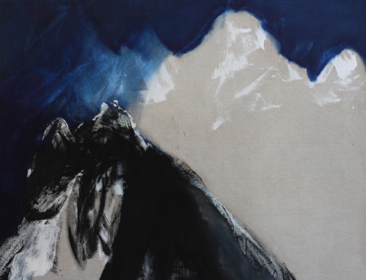 "Grande montagne bleue" 130x170cm  2003 